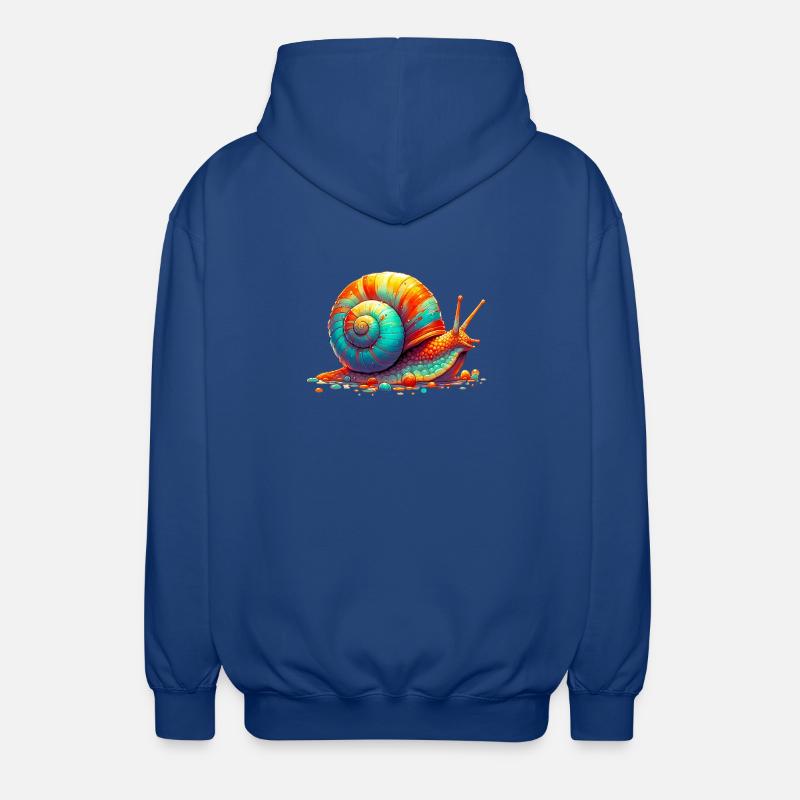 Schnecke - Unisex Kapuzenjacke - Royalblau
