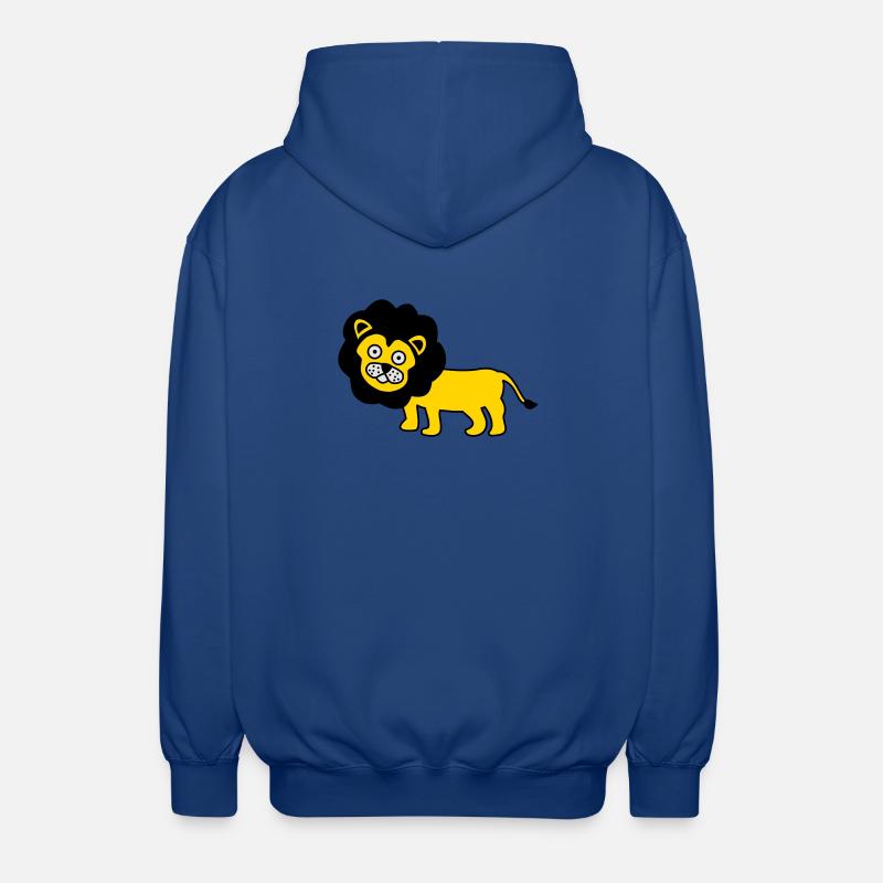 Löwe als Kinder Design - Unisex Kapuzenjacke - Royalblau
