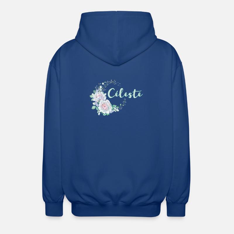 For Celeste - Unisex Hooded Jacket - royal blue