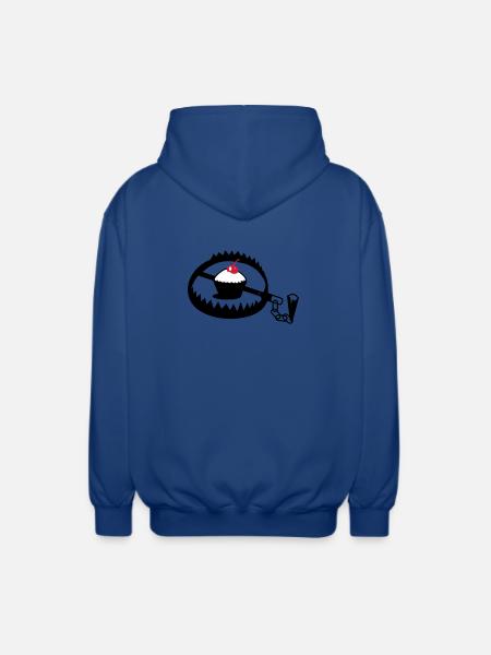 iron with cupcake - Unisex Hooded Jacket - royal blue