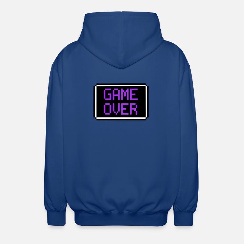 Game Over Shield Rétro Gamer - Veste à capuche unisexe - bleu royal