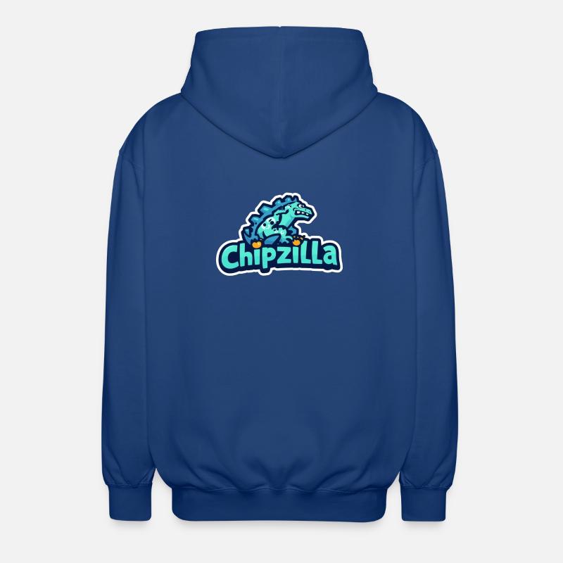 Chipzilla Dino Tee - Unisex Kapuzenjacke - Royalblau