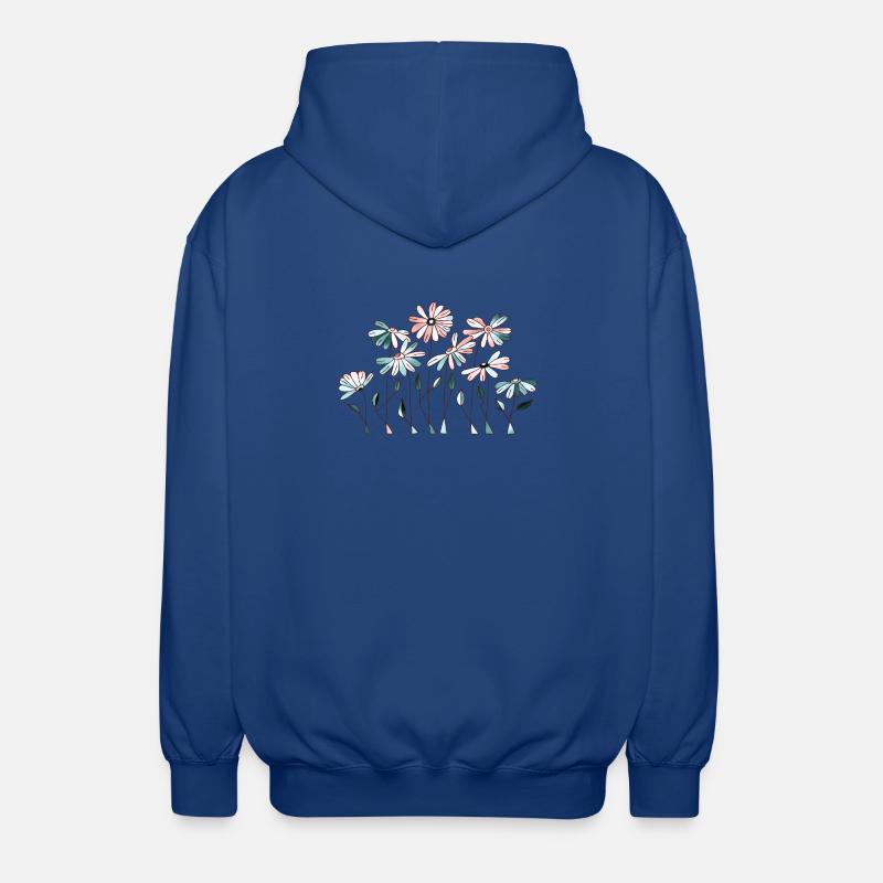 Fleur - Veste à capuche unisexe - bleu royal