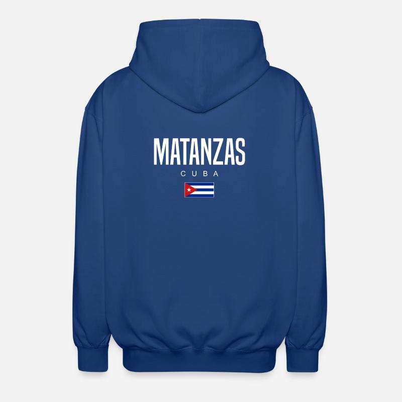 Matanzas Cuba Cubains - Veste à capuche unisexe - bleu royal