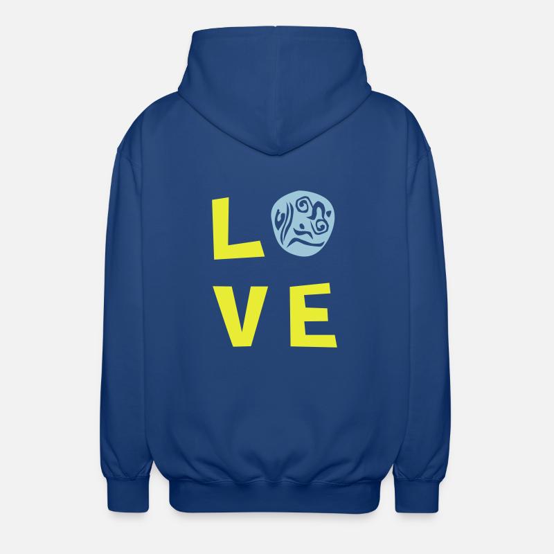 LOVE TRI 2c - Unisex Kapuzenjacke - Royalblau