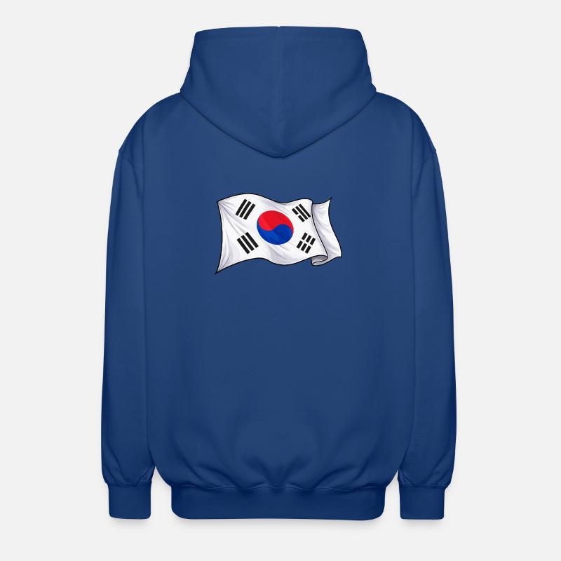 Drapeau sud-coréen - Veste à capuche unisexe - bleu royal