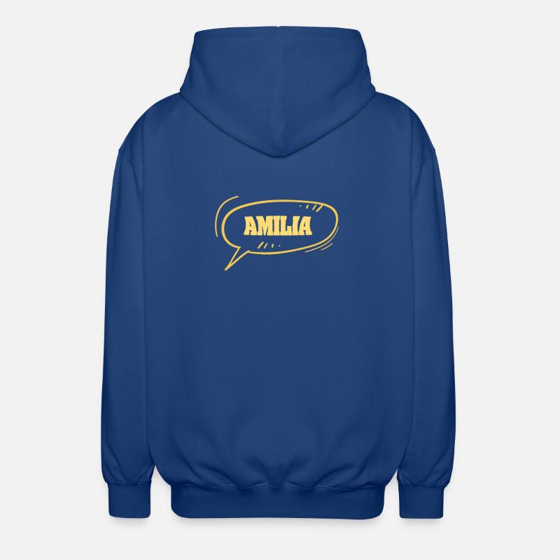 Comic Amilia - Veste à capuche unisexe - bleu royal