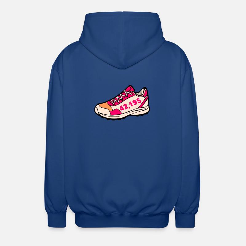Chaussures de marathon à pied Course - Veste à capuche unisexe - bleu royal