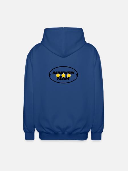 Badminton Team - Unisex Hooded Jacket - royal blue
