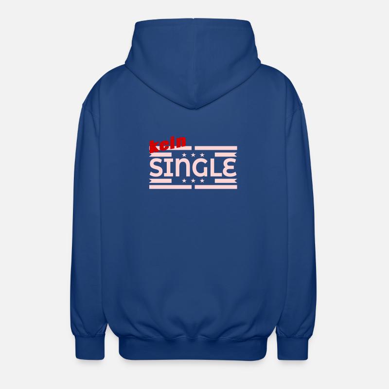 PAS CÉLIBATAIRE - Relation - Veste à capuche unisexe - bleu royal