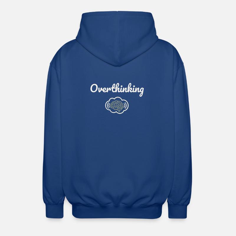 Trop réfléchir au nuage cérébral - Veste à capuche unisexe - bleu royal