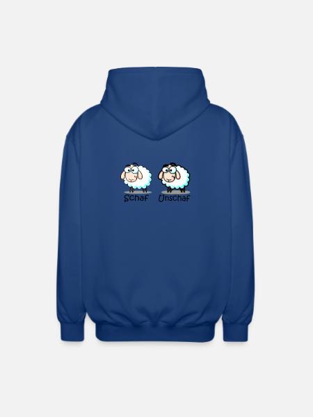 sheep - Unisex Hooded Jacket - royal blue