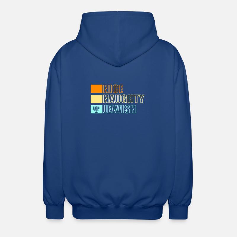 Hanoukka Hanoukka Hanoucca - Veste à capuche unisexe - bleu royal