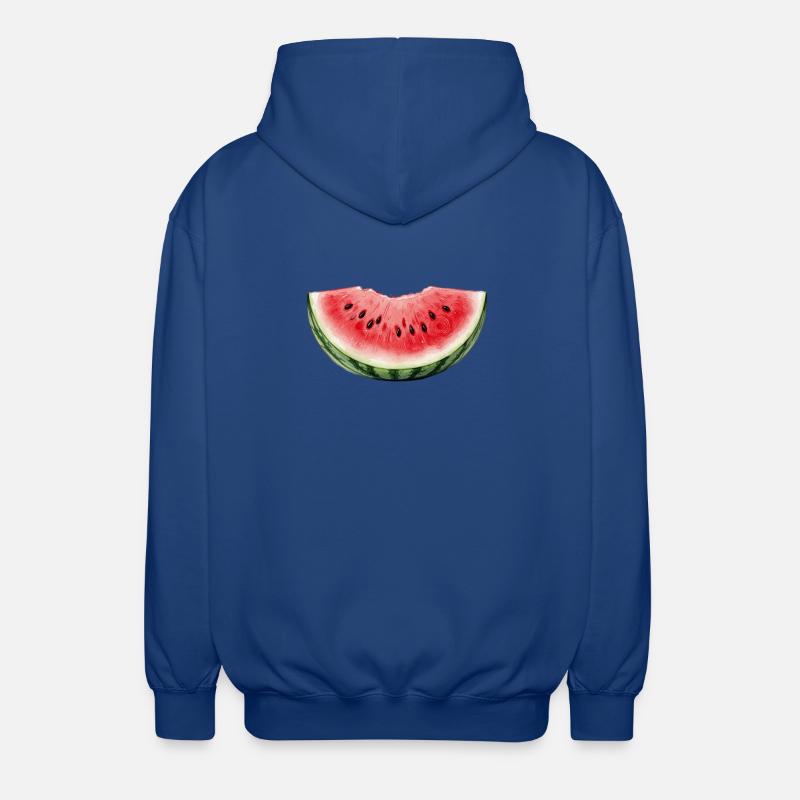 Pastèque Aquarelle - Veste à capuche unisexe - bleu royal