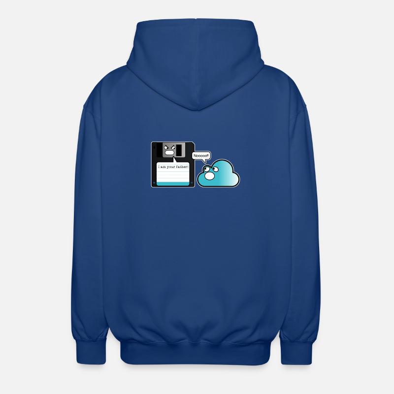 Diskette Cloud Speicher Vater Computer Witz - Unisex Kapuzenjacke - Royalblau
