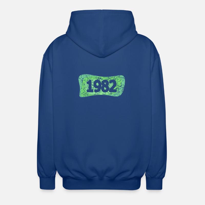 1982 - Veste à capuche unisexe - bleu royal