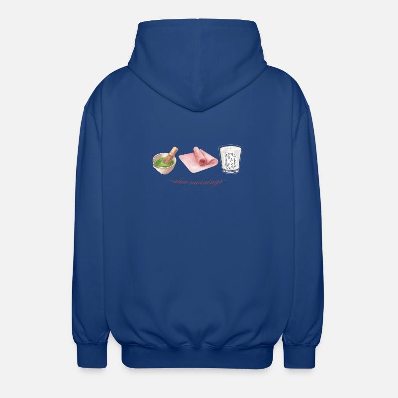 Langsame Morgen - Unisex Kapuzenjacke - Royalblau