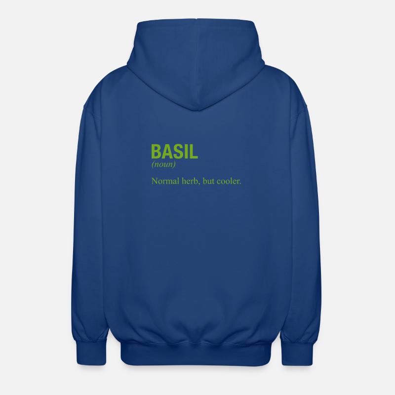 BASILIC Basilikum - Veste à capuche unisexe - bleu royal