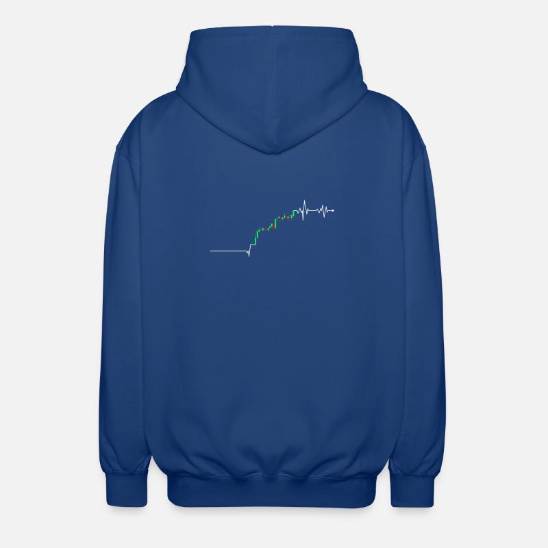 Graphique du rallye TrendPulse - Veste à capuche unisexe - bleu royal
