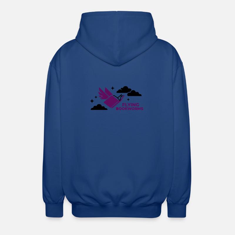 Fliegendes Buch Vogel Lesen - Unisex Kapuzenjacke - Royalblau