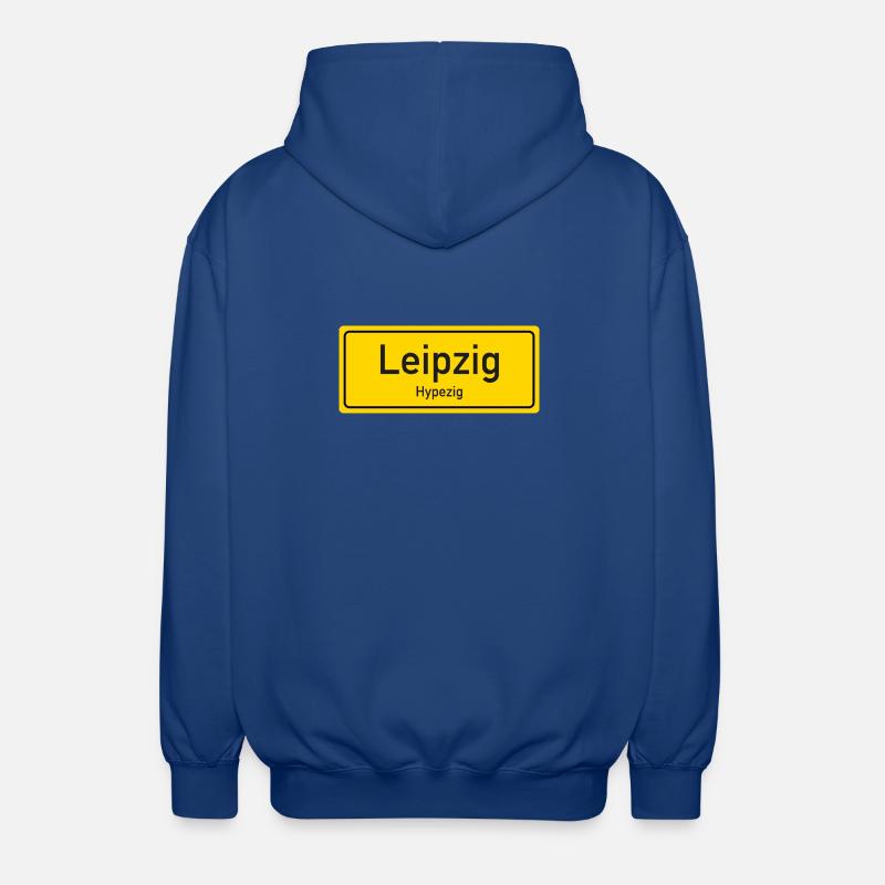 Leipzig place name germany - Unisex Hooded Jacket - royal blue