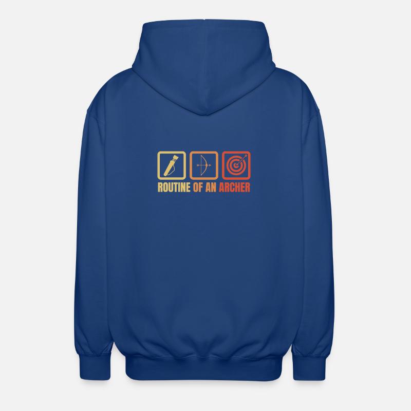 Archery routine - Unisex Hooded Jacket - royal blue