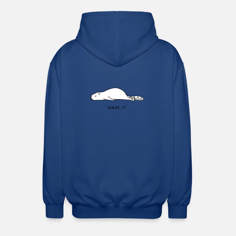 Lustiger Biber - Unisex Kapuzenjacke - Royalblau