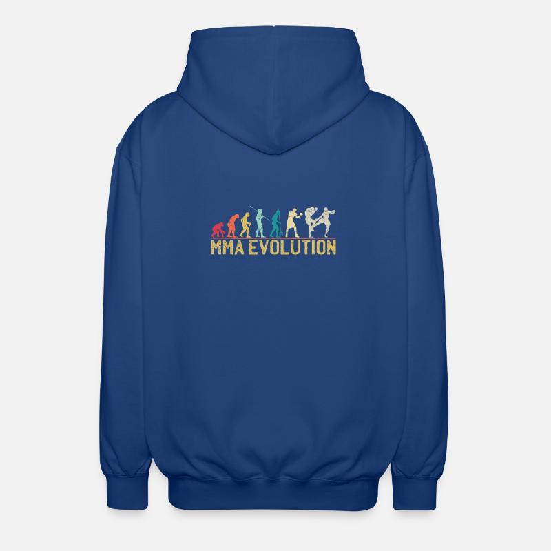 MMA Evolution Silhouette Design - Unisex Kapuzenjacke - Royalblau