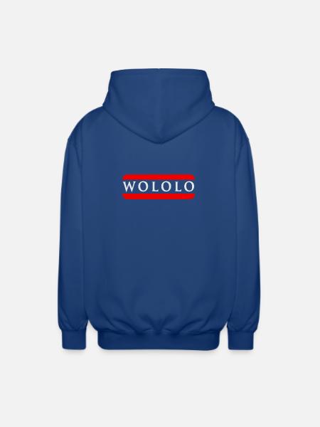 Wololo - 2a - Mobii_3 Edition - white - Unisex Hooded Jacket - royal blue