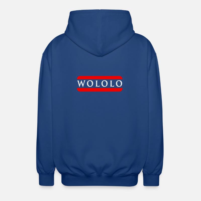 Wololo - 2a - Mobii_3 Edition - white - Unisex Hooded Jacket - royal blue
