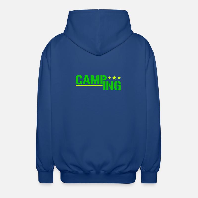 Camping - Unisex Hooded Jacket - royal blue