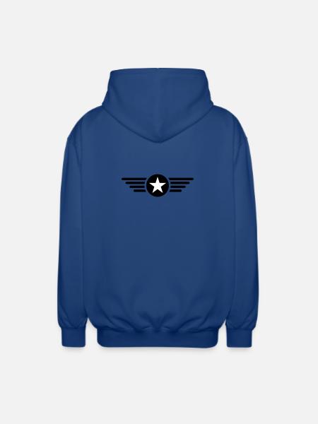 I'm a star with wings - Unisex Hooded Jacket - royal blue