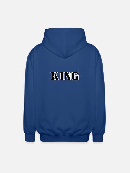King Classic Text - Unisex Hooded Jacket - royal blue