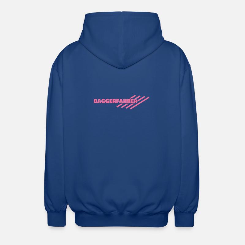Beruf Baggerfahrer - Unisex Kapuzenjacke - Royalblau