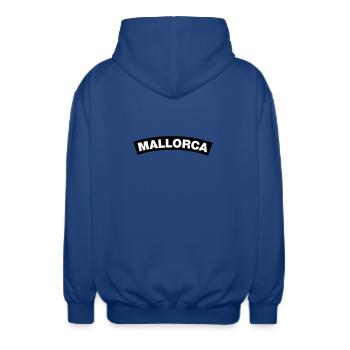Mallorca - Unisex Kapuzenjacke - Royalblau - Hinten - AI Model Male 185 light (185cm)