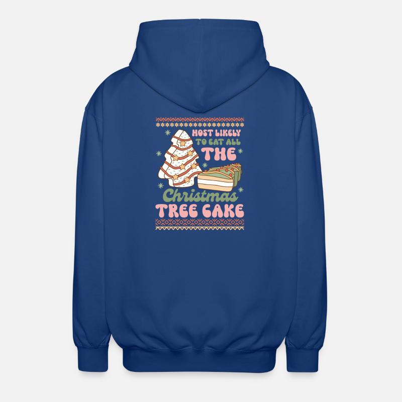 Pull de Noël moche - Veste à capuche unisexe - bleu royal