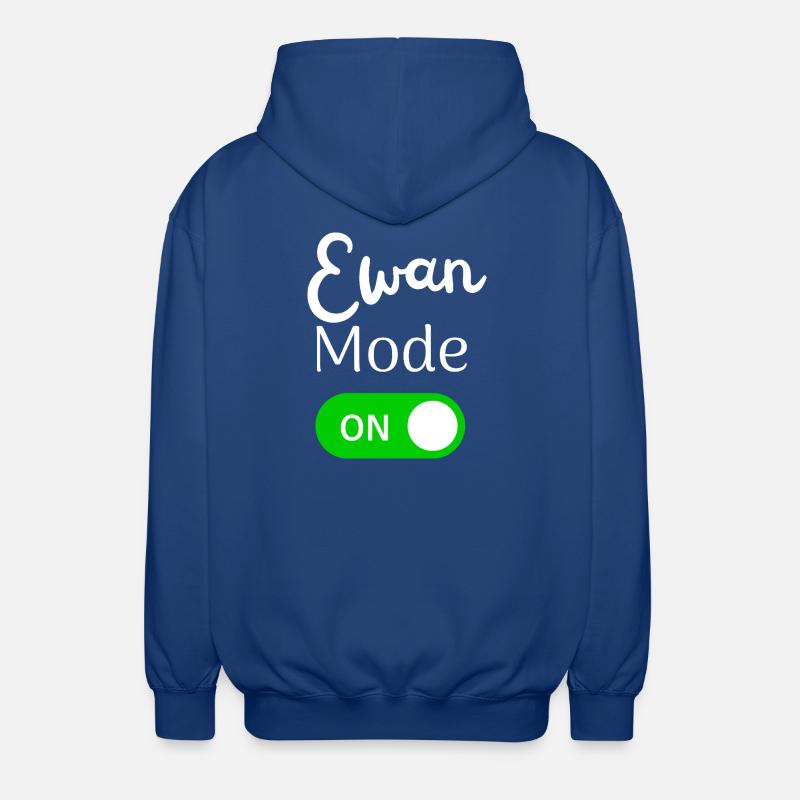 Ewan Mode ON Activation Fun - Unisex Hooded Jacket - royal blue