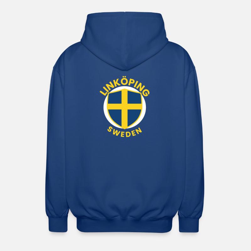 Linköping Suède Shield Tee - Veste à capuche unisexe - bleu royal