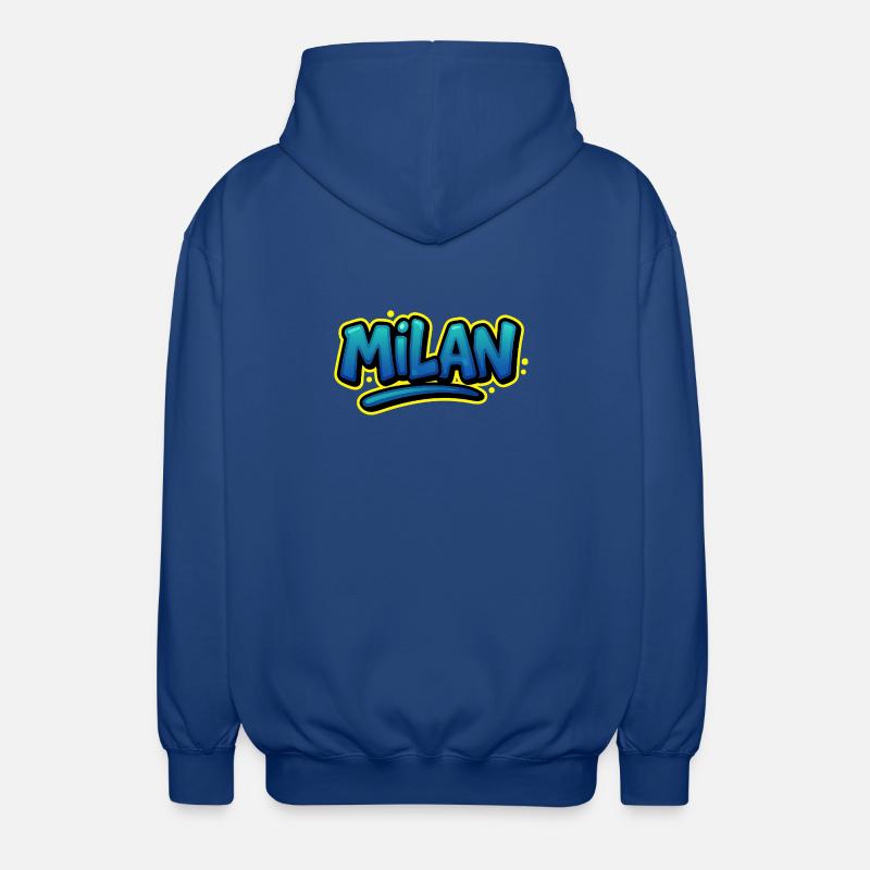 Graffiti Prénom Léon imprimable sur tout ! - Veste à capuche unisexe - bleu royal
