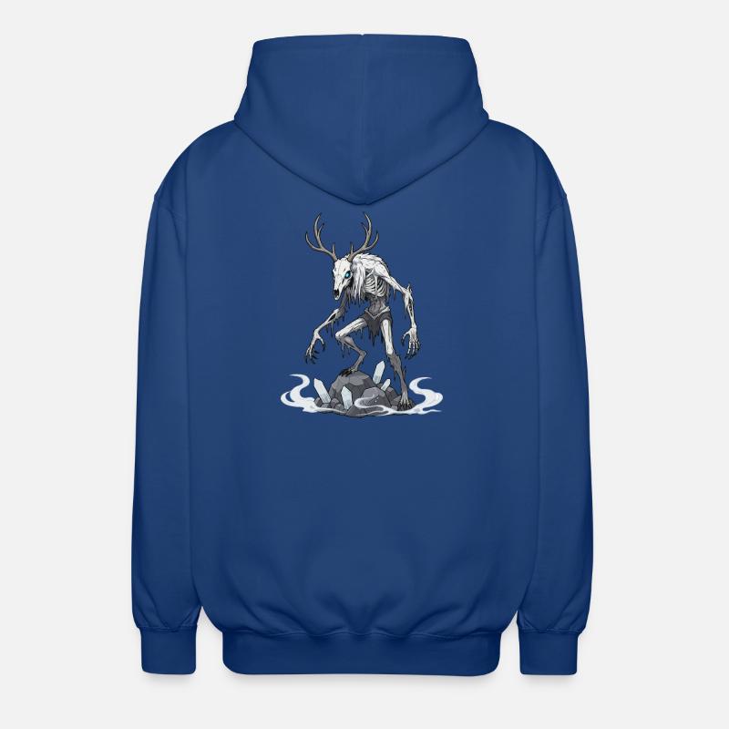 Wendigo Eisgeist Hirsch Skelett - Unisex Kapuzenjacke - Royalblau