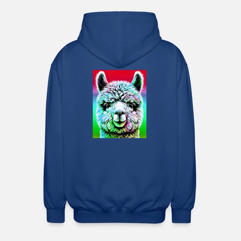 Alpaga - Veste à capuche unisexe - bleu royal