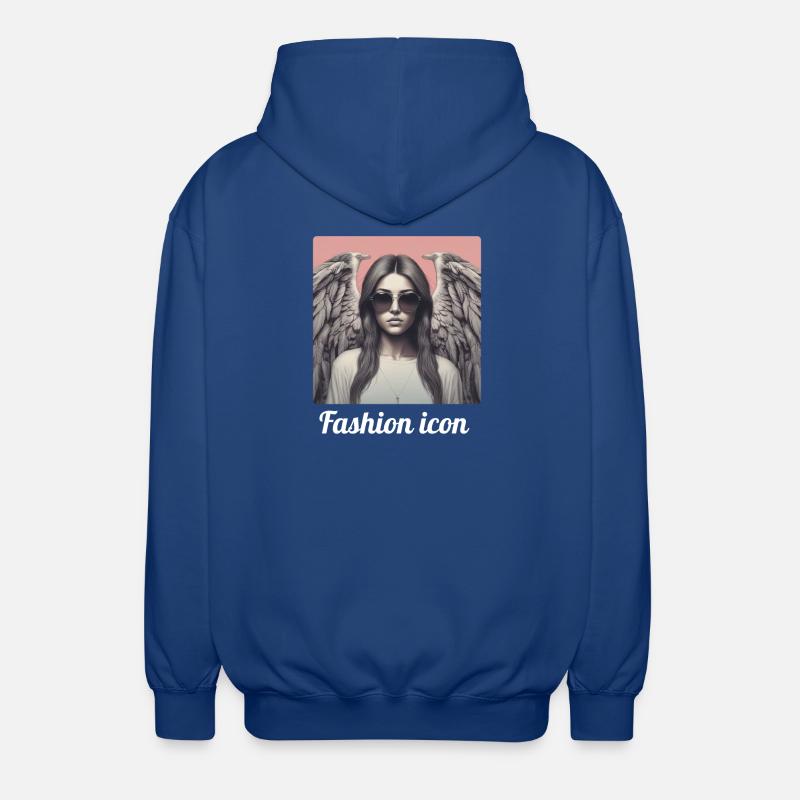 Icône de la mode - Veste à capuche unisexe - bleu royal