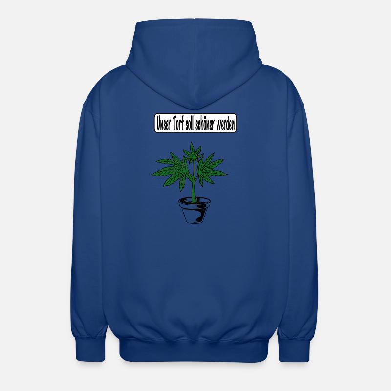 Conception du cannabis - Veste à capuche unisexe - bleu royal