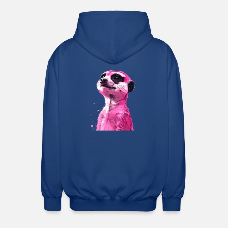 rosa Erdmännchen - Unisex Kapuzenjacke - Royalblau