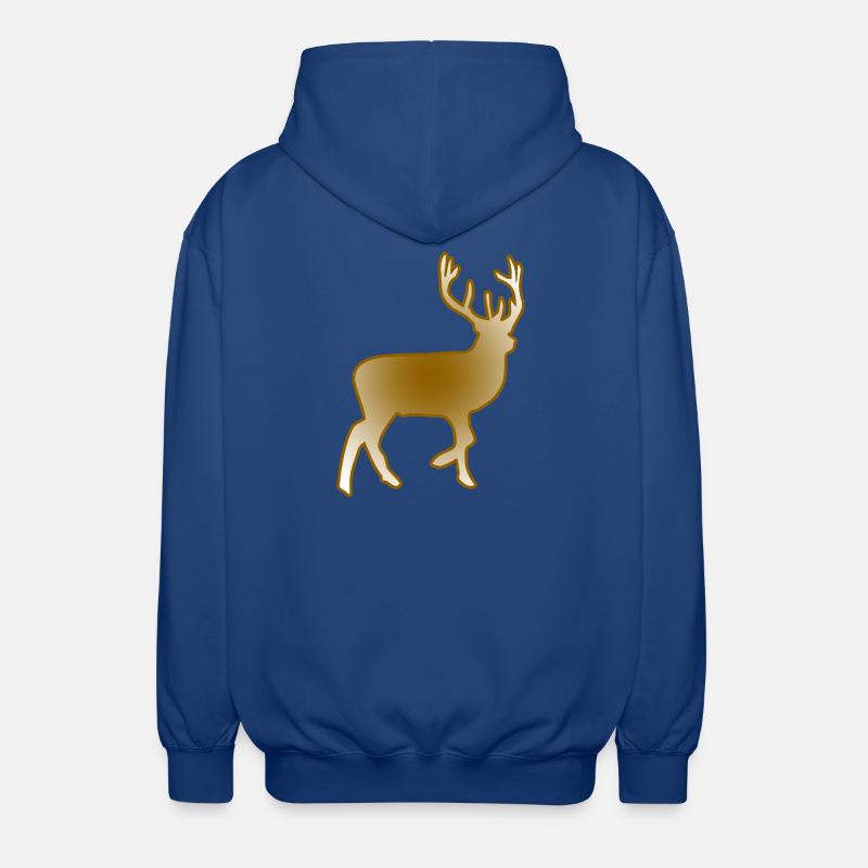 Hirsch - Unisex Kapuzenjacke - Royalblau