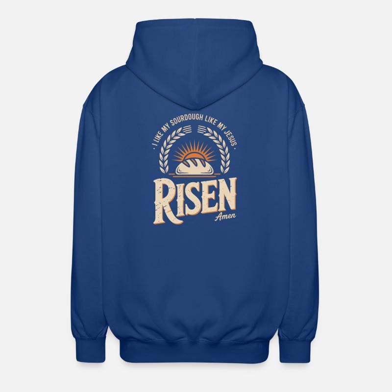 Lever du levain - Veste à capuche unisexe - bleu royal