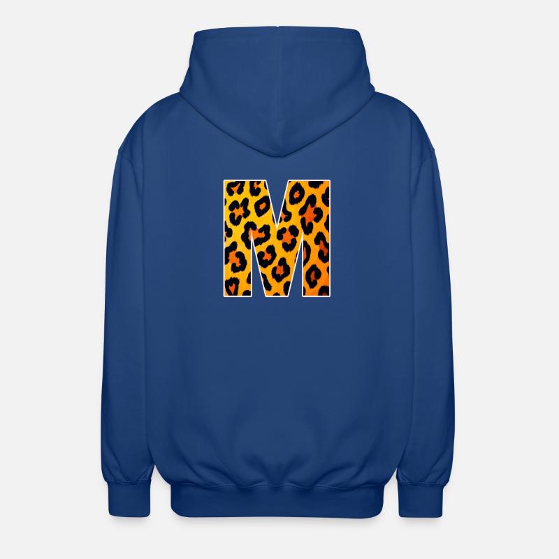 Leopard M-bokstaven - Luvjacka unisex - kungsblå