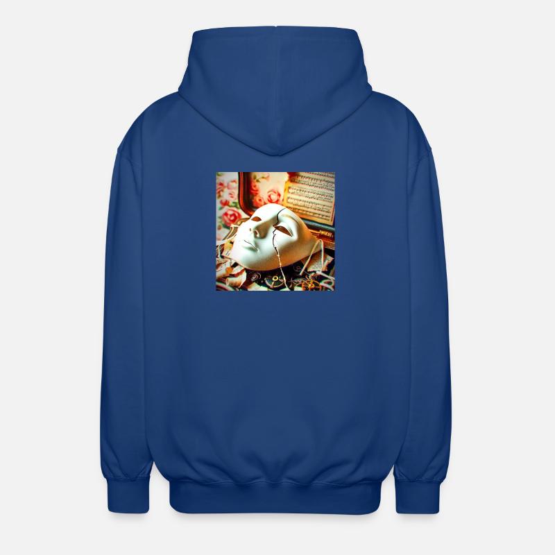Maskenbruch Retro-Setting - Unisex Kapuzenjacke - Royalblau