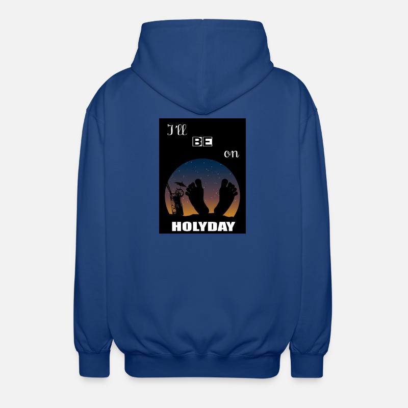 I will be on vacation - Unisex Hooded Jacket - royal blue