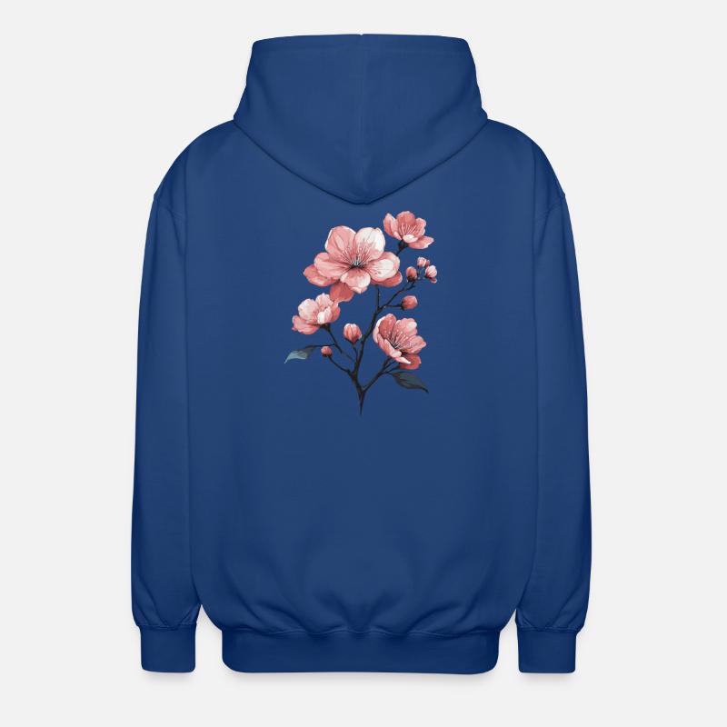 Fleur de cerisier - Veste à capuche unisexe - bleu royal